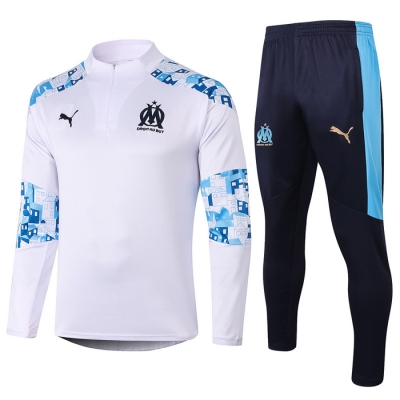 Chandal de Sudadera del Olympique Marsella 20-21 Blanco