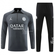 Chandal de Sudadera del Paris Saint-Germain Jordan 2023-24 Gris