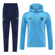 Chandal con Capucha del Manchester City 2024-25 Azul Chandal con Capucha del Manchester City 2024-25 Azul