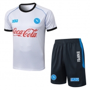 Chandal del Napoli Manga Corta 25-26 Blanco - Pantalon Corto Chandal del Napoli Manga Corta 25-26 Blanco - Pantalon Corto