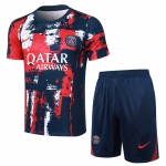 Chandal del Paris Saint-Germain Jordan Manga Corta 24-25 Azul y Rojo - Pantalon Corto Chandal del Paris Saint-Germain Jordan Manga Corta 24-25 Azul y Rojo - Pantalon Corto
