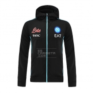 Chaqueta con Capucha del Napoli 22-23 Negro Chaqueta con Capucha del Napoli 22-23 Negro
