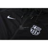 Chandal con Capucha del Barcelona 22-23 Negro