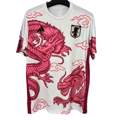 Camiseta Japon Dragon 25-26 Tailandia Blanco Rojo