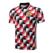 Camiseta Polo del Manchester United 2022-23 Negro y Rojo