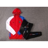 Chandal con Capucha del Paris Saint-Germain Nino 2020-21 Rojo