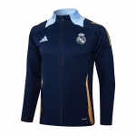 Chaqueta de Real Madrid 2024-2025 Azul Oscuro Chaqueta de Real Madrid 2024-2025 Azul Oscuro