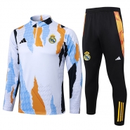 Chandal de Sudadera del Real Madrid 24-25 Blanco y Amarillo Chandal de Sudadera del Real Madrid 24-25 Blanco y Amarillo