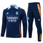 Chandal de Sudadera del NinoReal Madrid Nino 2024-25 Azul