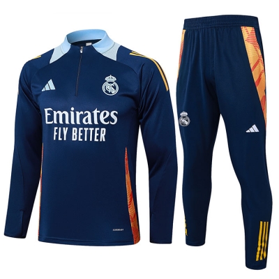 Chandal de Sudadera del NinoReal Madrid Nino 2024-25 Azul