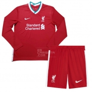 Manga Larga 1ª Equipacion Camiseta Liverpool Nino 20-21 Manga Larga 1ª Equipacion Camiseta Liverpool Nino 20-21
