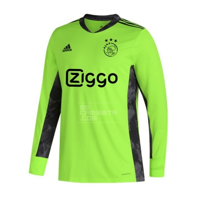 Manga Larga Camiseta Ajax Portero 20-21 Verde