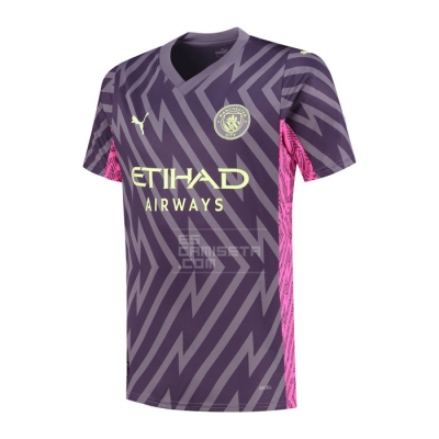 Camiseta Manchester City Portero 23-24 Purpura