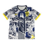 Camiseta Brasil Jesus 25-26 Gris Tailandia