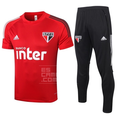 Chandal del Sao Paulo Manga Corta 20/21 Rojo