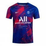 Camiseta Pre Partido del Paris Saint-Germain 2022 Azul y Rojo Camiseta Pre Partido del Paris Saint-Germain 2022 Azul y Rojo