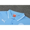 Camiseta Polo del Manchester City 22-23 Azul y Blanco