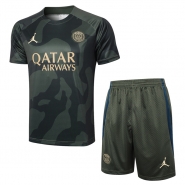 Chandal del Paris Saint-Germain Jordan Manga Corta 2024-25 Verde - Pantalon Corto Chandal del Paris Saint-Germain Jordan Manga Corta 2024-25 Verde - Pantalon Corto