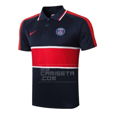 Camiseta Polo del Paris Saint-Germain 20/21 Azul y Rojo
