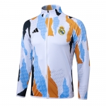 Chaqueta del Real Madrid 24-25 Blanco y Amarillo Chaqueta del Real Madrid 24-25 Blanco y Amarillo