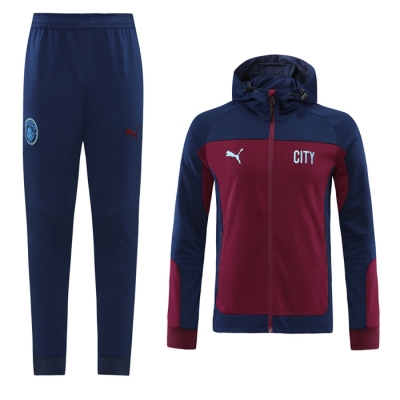 Chandal con Capucha del Manchester City 20-21 Rojo