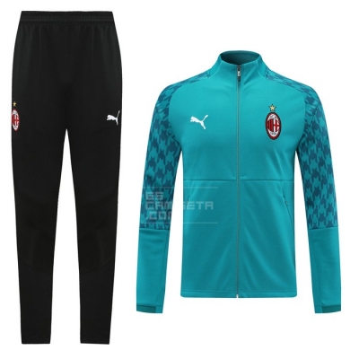 Chandal de Chaqueta del AC Milan 2020-21 Azul