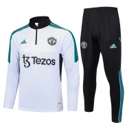 Chandal de Sudadera del Manchester United Nino 2023-24 Blanco
