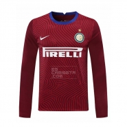 Manga Larga Camiseta Inter Milan Portero 20-21 Rojo Manga Larga Camiseta Inter Milan Portero 20-21 Rojo