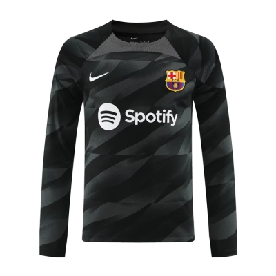 Manga Larga Manga Larga Camiseta Barcelona Portero 23-24 Negro