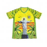 Camiseta Brasil Jesus 25-26 Tailandia Amarillo Blanco