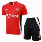 Chandal del Manchester United Manga Corta 2024-25 Rojo - Pantalon Corto Chandal del Manchester United Manga Corta 2024-25 Rojo - Pantalon Corto