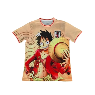 Camiseta Japon Anime Luffy 25-26 Tailandia Naranja