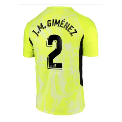 3ª Equipacion Camiseta Atletico Madrid Jugador J.M.Gimenez 20-21