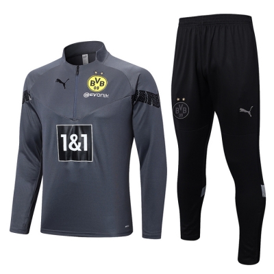 Chandal de Sudadera del Borussia Dortmund 2022-23 Gris