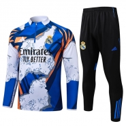 Chandal de Sudadera del Real Madrid 25-26 Azul Blanco Chandal de Sudadera del Real Madrid 25-26 Azul Blanco