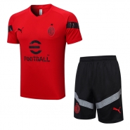 Chandal del AC Milan Manga Corta 2022-23 Rojo - Pantalon Corto