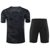 Chandal del Real Madrid Dragon Manga Corta 24-25 Negro - Pantalon Corto