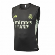 Camiseta de Entrenamiento Real Madrid Sin Mangas 25-26 Gris Verde Camiseta de Entrenamiento Real Madrid Sin Mangas 25-26 Gris Verde