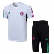 Chandal del Bayern Munich Manga Corta 23-24 Blanco - Pantalon Corto