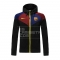 Chaqueta con Capucha del Barcelona 20/21 Negro Chaqueta con Capucha del Barcelona 20/21 Negro
