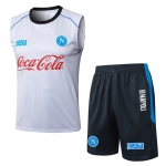 Chandal del Napoli Sin Mangas 25-26 Blanco