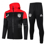 Chandal con Capucha del Bayern Munich Nino 20-21 Negro Chandal con Capucha del Bayern Munich Nino 20-21 Negro