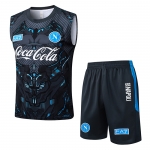 Chandal del Napoli Sin Mangas 25-26 Negro Chandal del Napoli Sin Mangas 25-26 Negro