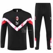 Chandal de Sudadera del AC Milan 2022 Negro Chandal de Sudadera del AC Milan 2022 Negro