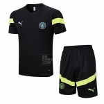 Chandal del Manchester City Manga Corta 2022-23 Negro - Pantalon Corto Chandal del Manchester City Manga Corta 2022-23 Negro - Pantalon Corto