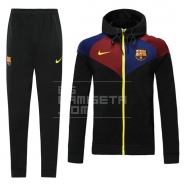 Chandal con Capucha del Barcelona 20/21 Negro