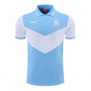 Camiseta Polo del Olympique Marsella 22-23 Azul y Blanco