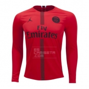 Manga Larga Camiseta Paris Saint-Germain Portero 18-19 Rojo Manga Larga Camiseta Paris Saint-Germain Portero 18-19 Rojo