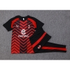 Chandal del AC Milan Manga Corta 23-24 Rojo y Negro