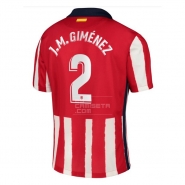 1ª Equipacion Camiseta Atletico Madrid Jugador J.M.Gimenez 20-21 1ª Equipacion Camiseta Atletico Madrid Jugador J.M.Gimenez 20-21